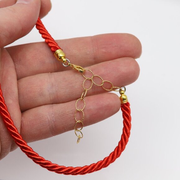 Read Choker Necklace 5mm rope Thread Choker Adjustable 13' -17' - Picture 6 of 8